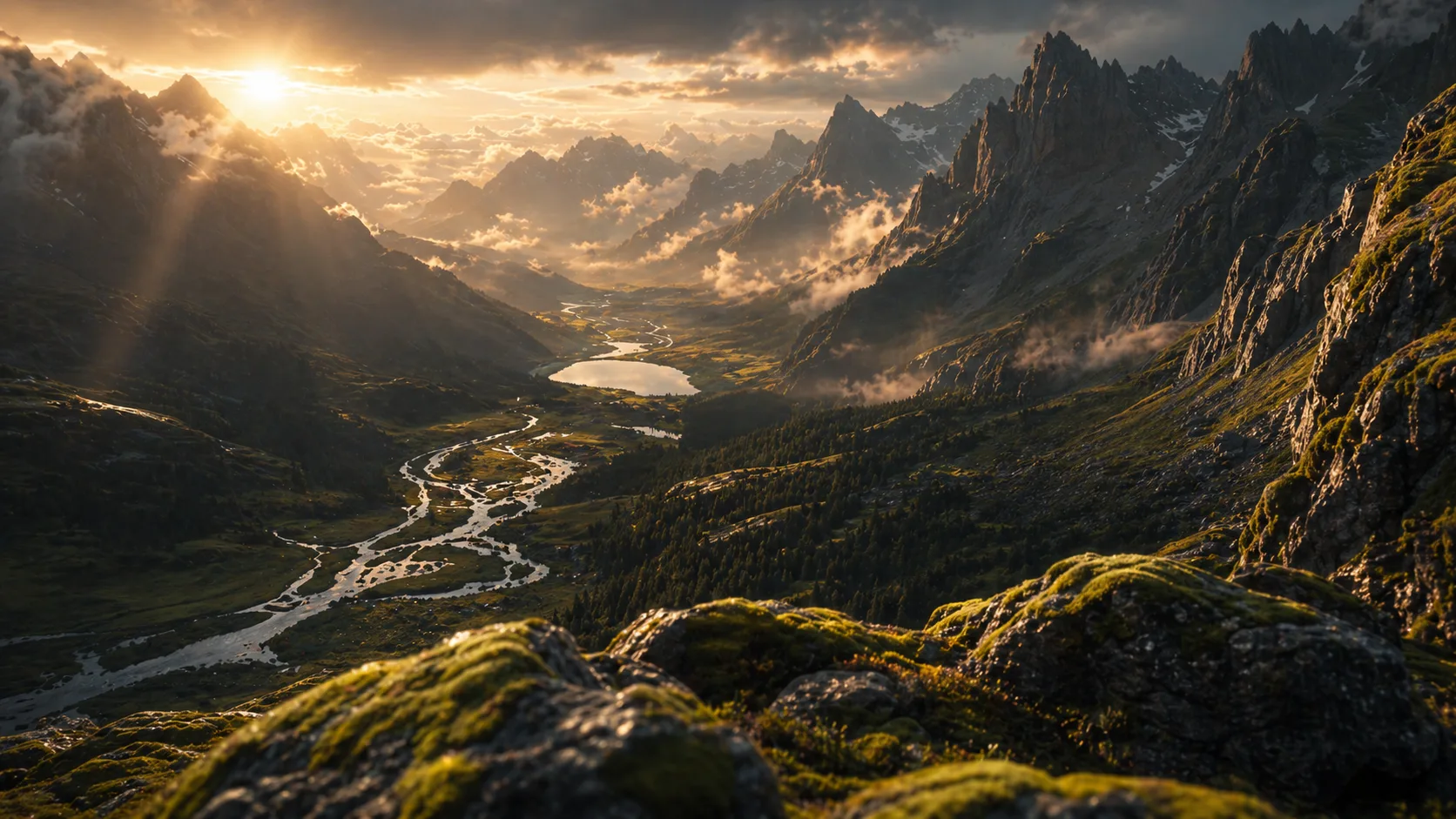 Landscape frame prepared for image-to-video motion